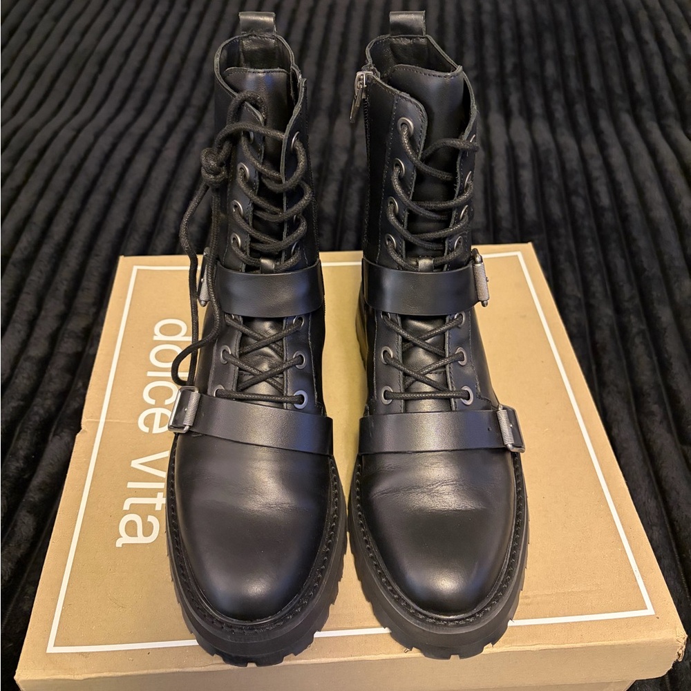 Dolce Vita ‘Ronson’ Black Leather Boots